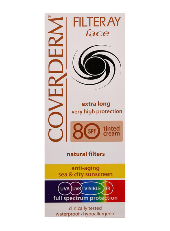 

Coverderm SPF80 Filteray Face Soft Brown Sunscreen, 50ml