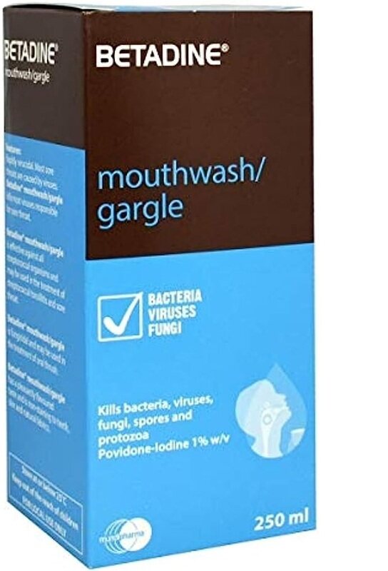 

Betadine Antiseptic Gargle Mouthwash, 250ml