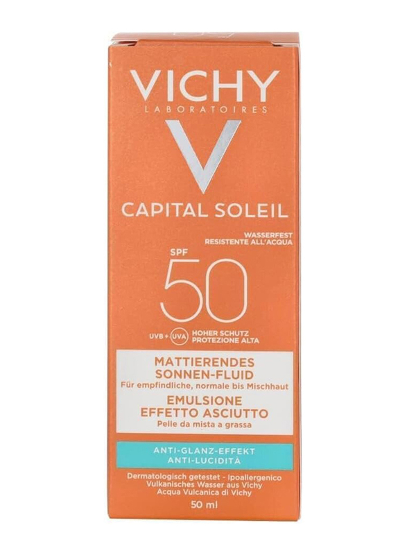 Vichy SPF 50 Ideal Soleil Metrifying Face Fluid Dry Touch, 50ml