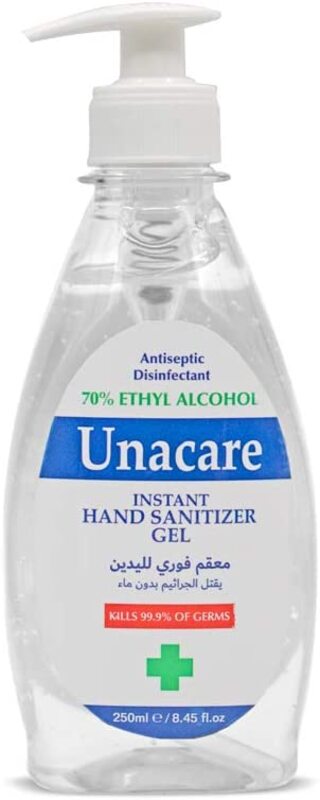 Unacare Instant Sanitizer Gel 70 % 250 Ml