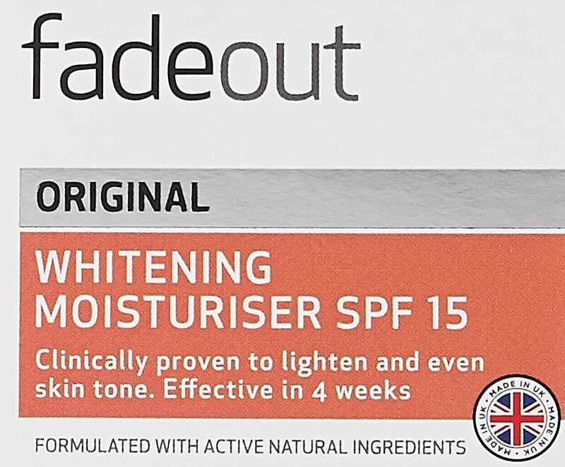 Fade Out Niacinamide Original Whitening Moisturiser Cream, SPF 15, 50ml