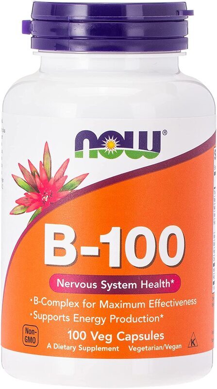Now Foods Vitamin B-100 Dietary Supplement, 100 Capsules