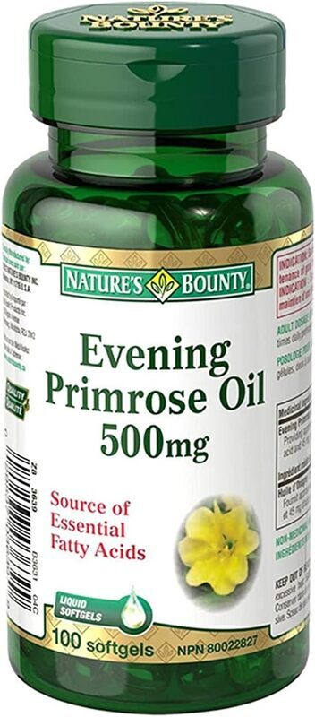 

Nature's Bounty Evening Primrose Oil Herbal Supplement, 500mg, 100 Softgels