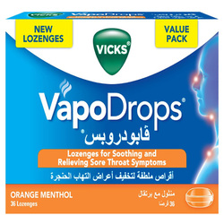 VICKS VAPO DROPS ORANGE 36LZ 4'S