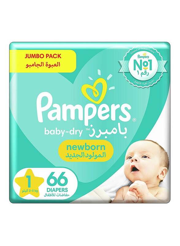 PAMPERS NO.1 NEW BORN 2-5KG 66'S