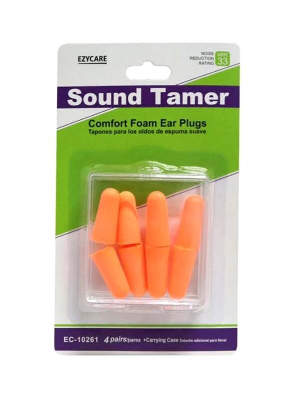 EZYCARE PLUS COMFORT FOAM EAR PLUGS 10261 4 PAIR