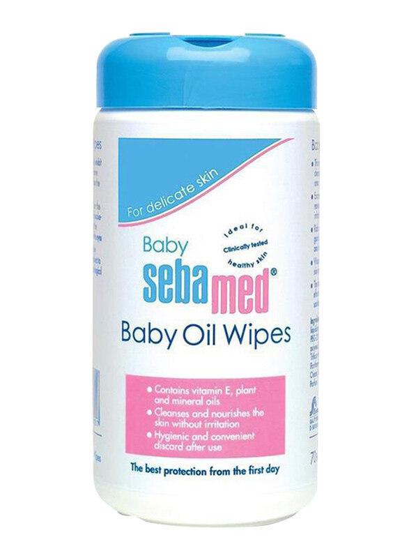 

Sebamed Baby Oil Wipe, 70 Sheets