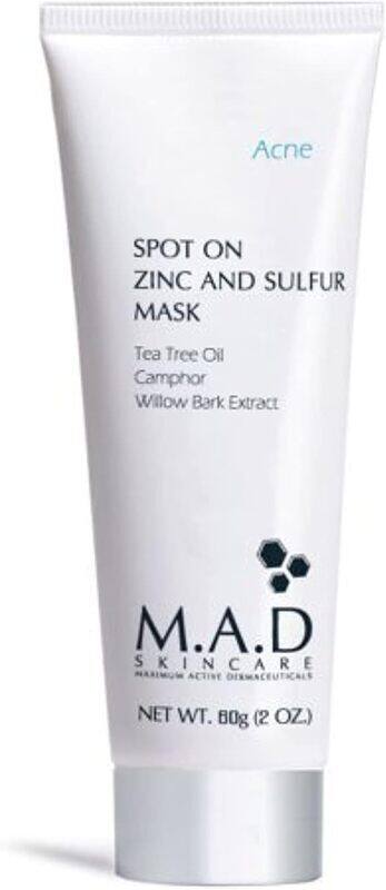 

M.a.d Skincare M.A.D. Skincare Spot On Zinc and Sulfur Mask, 2oz