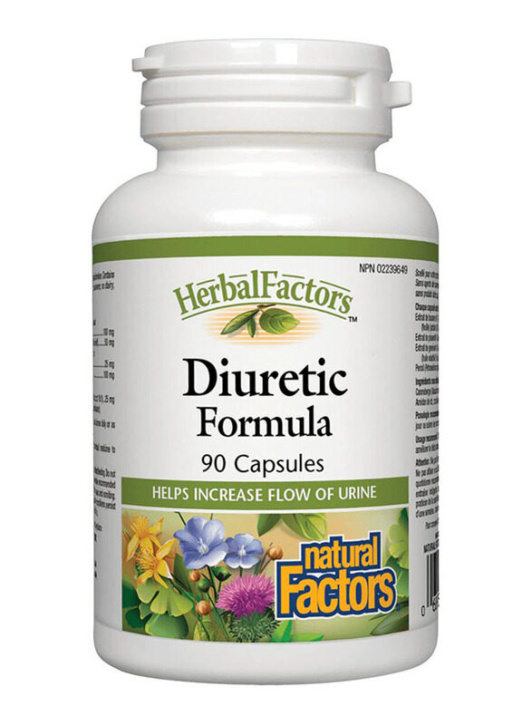 

Natural Factors Diuretic Formula Herbal Supplement, 90 Capsules