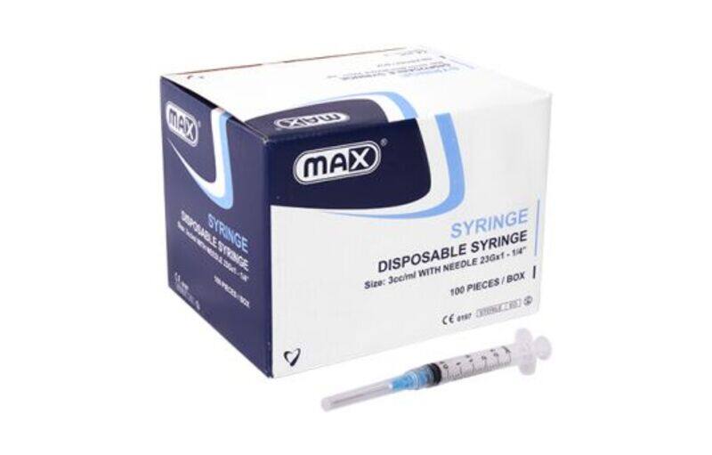 

Max Syringes 3Ml 100Pcs
