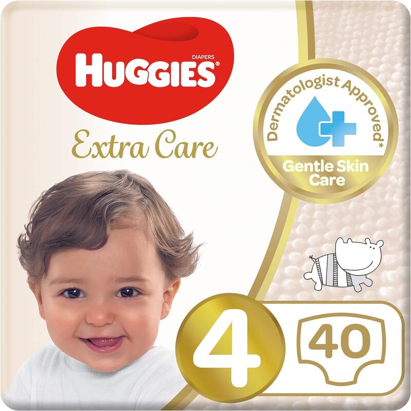 HUGGIES EXTRA CARE S4 NO:4 (8-14kg) 7% OFF 40S ( KC71007 )