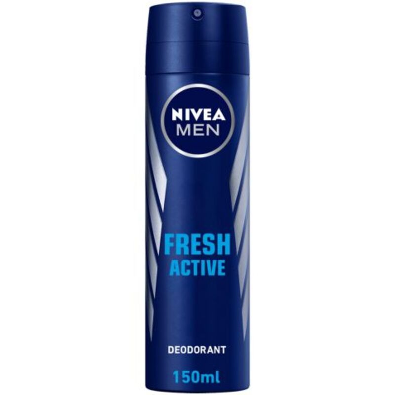 NIVEA MEN DEO SPRAY FRESH ACTIVE 150ML (NV323)