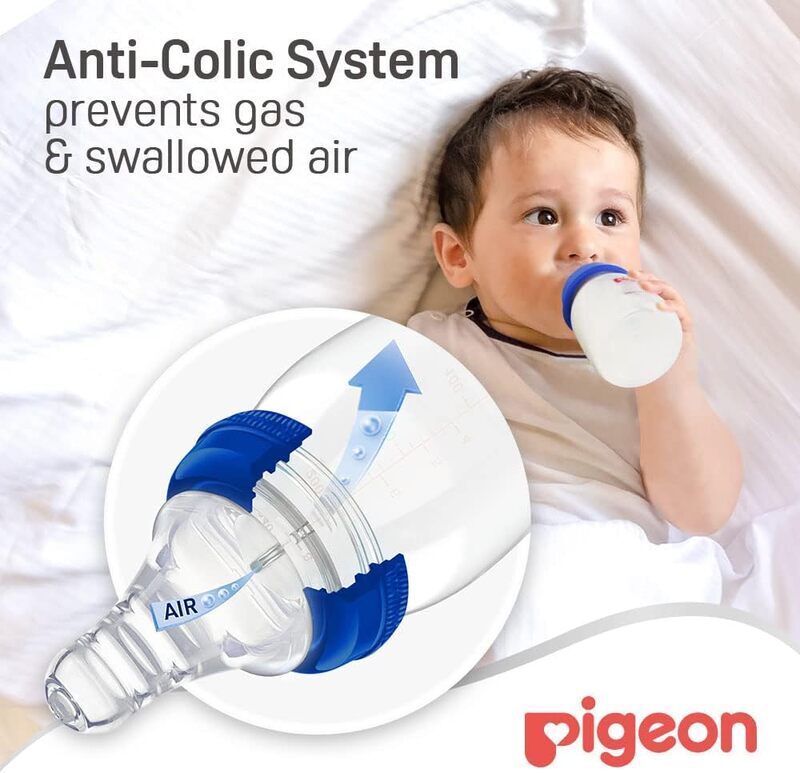 Pigeon Slim Neck Bottle With Cap, 50ml, Blue