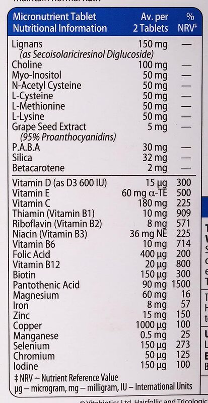 Vitabiotics Hair Follic Man Vitamin Supplement, 60 Tablets