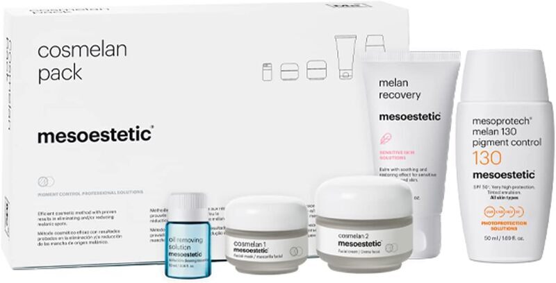 Mesoestetic Cosmelan Full Treatment Hyperpigmentation Pack Melasma Set, 5 Pieces