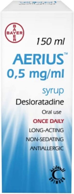 AERIUS Desloratadine Syrup, 150ml