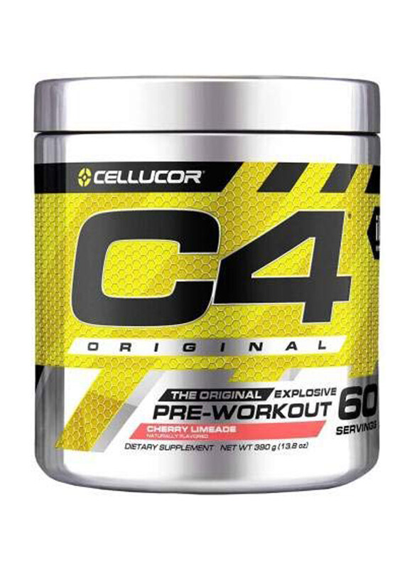 

Cellucor 60 Servings C4 Original Explosive Pre-Workout Workout Powder, 390g, Cherry Limeade