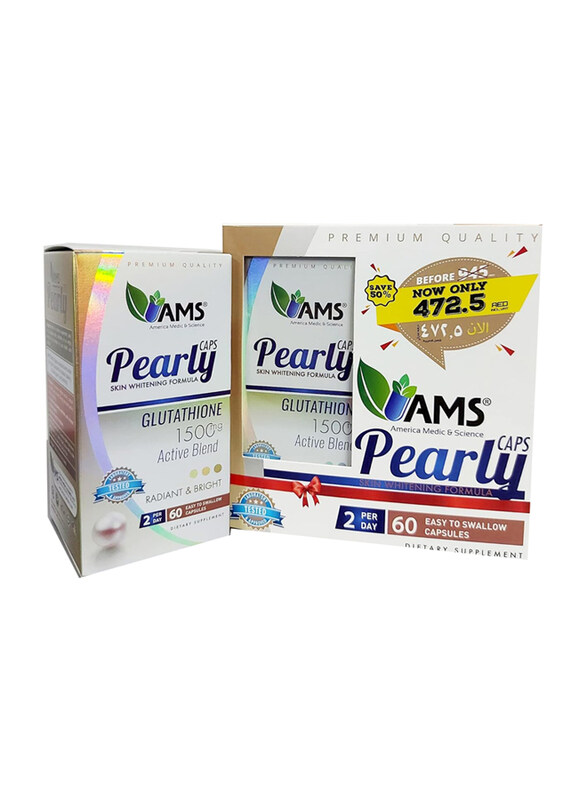 

AMS Pearly Skin Whitening Caps, 2 x 60 Capsules