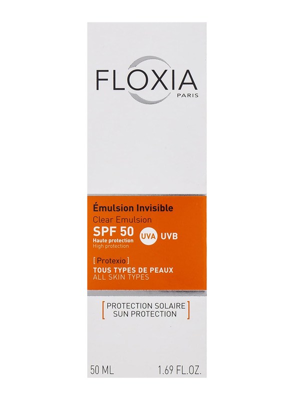 Floxia SPF 50 High Protection Clear Emulsion, 50ml