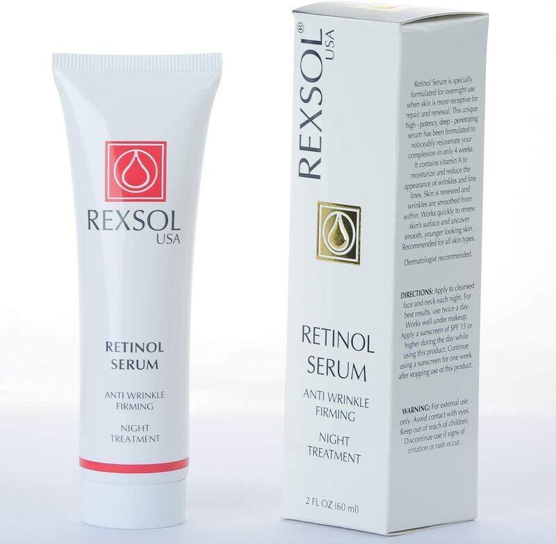

Rexsol Retinol Anti Wrinkle Firming for Face Pure Vitamin C Vitamin Serum, 2oz