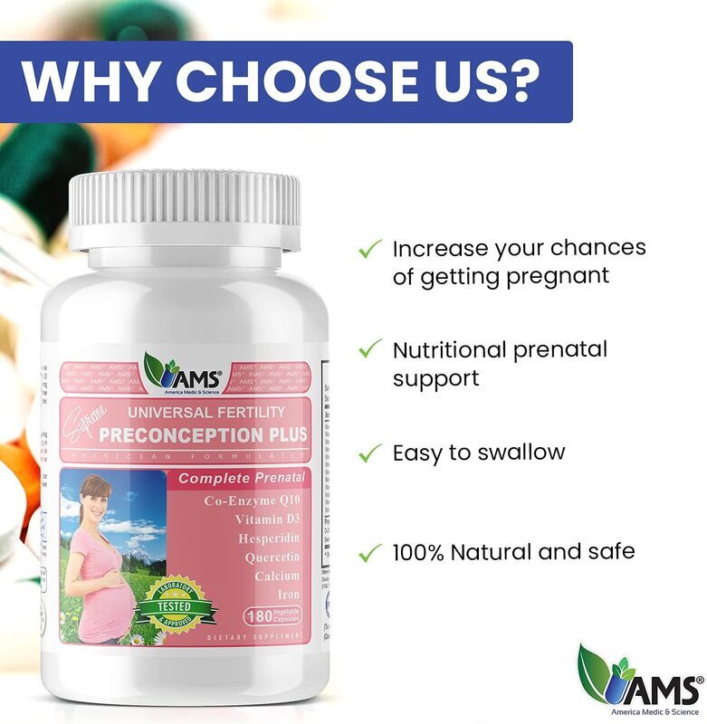 AMS Preconception Plus Female Capsules, 30 Capsules