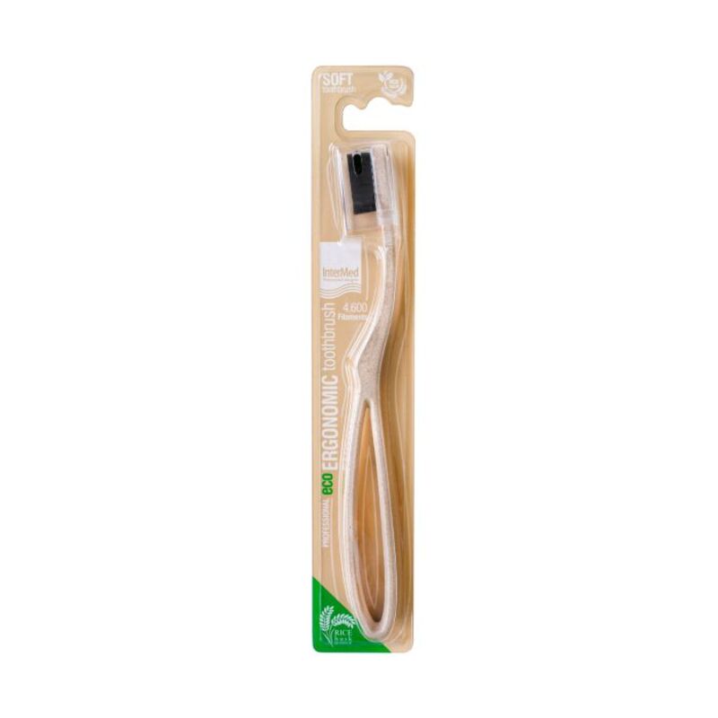 Eco Ergonomic Toothbrush With Rice Husk Soft