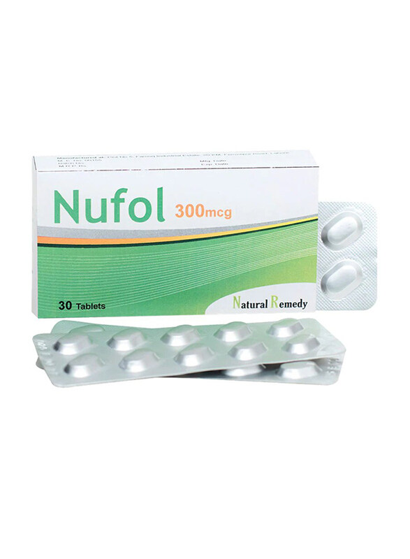 

Nufol Iron Supplement, 300mcg, 30 Tablets