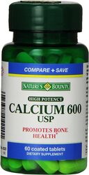 Nature's Bounty High Potency Calcium 600 Supplement, 60 Tablets