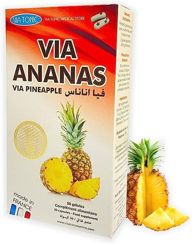 

Eric Favre Via Ananas Food Supplement, 50 Capsules