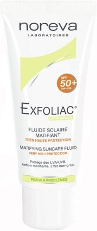 Noreva Exfoliac Matifying Suncare Fluid, 40ml