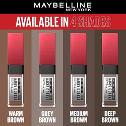 Maybelline New York Tattoo Brow 36HR Gel Tint, Warm Brown