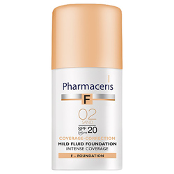 Pharmaceris F Intense Coverage Mild Fluid Foundation  02 Sand 30Ml