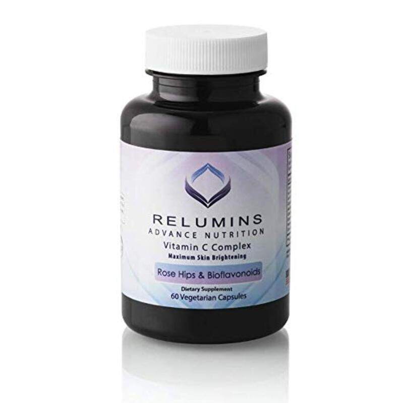 

Relumins Advance Nutrition Vitamin C Complex MAX Skin Brightening with Rose Hips & Bioflavinoids Capsules, 60 Capsules