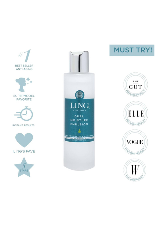 Ling Dual Moisture Emulsion Advanced Anti-Aging Liquid Hydrator, 120ml