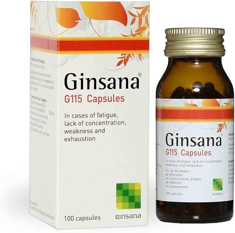 Ginsana Capsules to Enhance Physical Performance, 100 Capsules