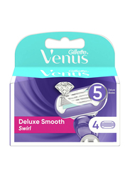 Gillette Venus Swirl Flexiball Women's Razor Blade Refills, 4 Pieces