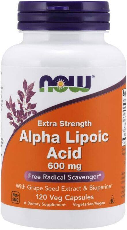 NOW ALPHA LIPOIC ACID 600MG CAPS 60S