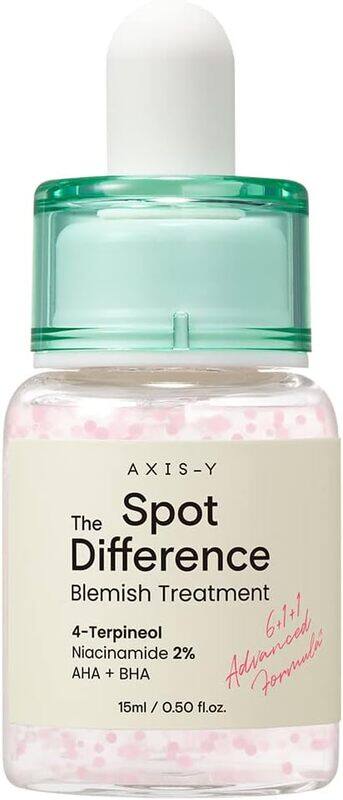 

AXIS-Y Spot The Difference Blemish Treatment 15ml, 0.5 fl. Oz, Hydrating Gentle Acne Treatment, Breakout Treatment, Acne Care, Korean Skincare