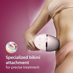 Philips Lumea IPL, Hair Removal, 9000 Series, SenseIQ Technology, 4 Attachments, Face, Body, Bikini, Underarm, Cordless Use, BRI958/60, Rose Gold