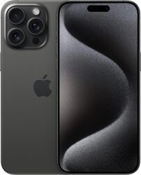 Apple iPhone 15 Pro Max Single Sim 256GB, Black Titanium 5G, Without FaceTime, Middle East Version