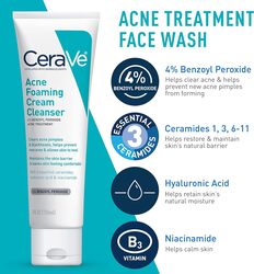 CeraVe Skin Care Set for Acne Treatment with Face Wash with Benzoyl Peroxide, Retinol Serum, AM Face Moisturizer with SPF & PM Face Moisturizer,5oz Cleanser, 1oz Serum,  2oz AM Lotion, 2oz PM Lotion