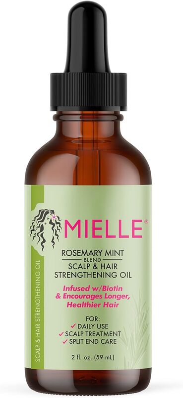 Mielle Organics MIELLE - ROSEMARY MINT, SCALP & HAIR OIL, INFUSED W/BIOTIN & ENCOURGES GROWTH, For daily use, SCALP TREATMENT, SPLIT END CARE & SCALP and STRENGTHENING OIL - Package may vary