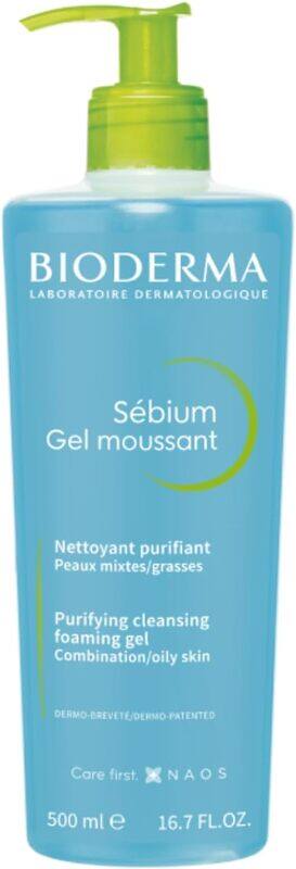 

Bioderma Sebium Purifying Cleansing Foaming Gel - Combination to Oily Skin, 500ml