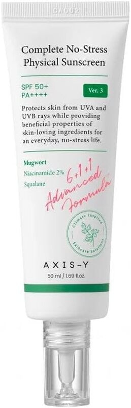 AXIS-Y Complete No Stress Physical Sunscreen, White