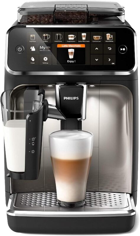 Philips 5400 Series 1500W Fully Automatic 12 Cup Espresso Maker Ep5447/90, UAE Version