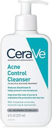 CeraVe Face Wash Acne Treatment Salicylic Acid Cleanser with Purifying Clay for Oily Skin Blackhead Remover and Clogged Pore Control 8 Ounce, multi, 8 Fl Oz