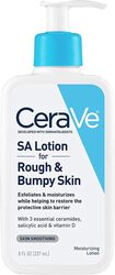 CeraVe SA Lotion for Rough & Bumpy Skin, Vitamin D, Hyaluronic Acid, Lactic Acid & Salicylic Acid Lotion, Fragrance Free & Allergy Tested, 8 Ounce