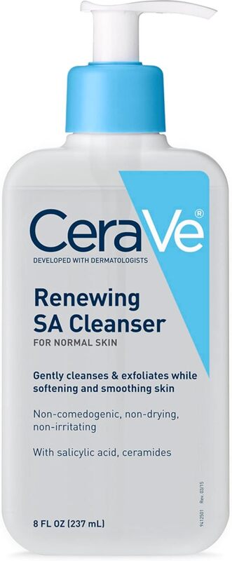 

CeraVe SA Cleanser Salicylic Acid Face Wash with Hyaluronic Acid, Niacinamide and Ceramides BHA Exfoliant for Face 8 Ounce, multi, 8 Fl Oz (Pack of 1)