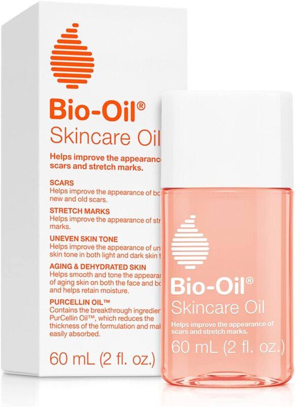 

Bio-Oil Skincare Oil, 2 Ounce, Body Oil For Scars And Stretchmarks, Hydrates Skin, Non-Greasy, Dermatologist Recommended, Non-Comedogenic, For All Ski