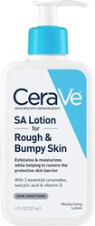 CeraVe SA Lotion for Rough & Bumpy Skin, Vitamin D, Hyaluronic Acid, Lactic Acid & Salicylic Acid Lotion, Fragrance Free & Allergy Tested, 8 Ounce